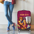 Personalised AFL Brisbane Lions Luggage Cover 2024 We Are The Champions - Trophy Style