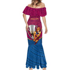Personalised AFL Brisbane Lions Mermaid Dress 2024 We Are The Champions - Trophy Style