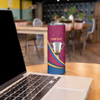 Personalised AFL Brisbane Lions Skinny Tumbler 2024 We Are The Champions - Trophy Style