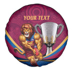 Personalised AFL Brisbane Lions Spare Tire Cover 2024 We Are The Champions - Trophy Style