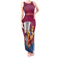 Personalised AFL Brisbane Lions Tank Maxi Dress 2024 We Are The Champions - Trophy Style