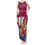 Personalised AFL Brisbane Lions Tank Maxi Dress 2024 We Are The Champions - Trophy Style