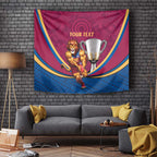 Personalised AFL Brisbane Lions Tapestry 2024 We Are The Champions - Trophy Style