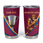 Personalised AFL Brisbane Lions Tumbler Cup 2024 We Are The Champions - Trophy Style