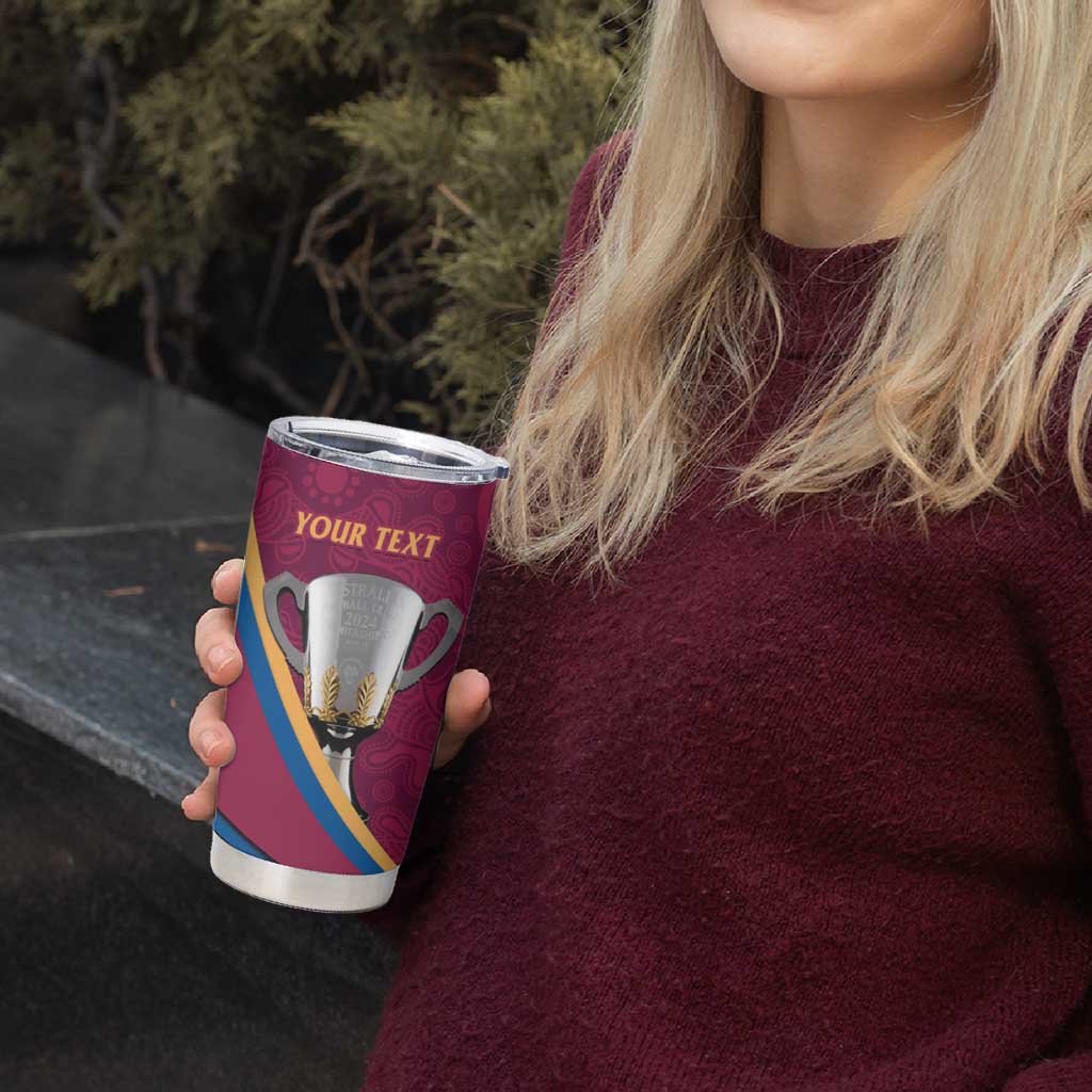 Personalised AFL Brisbane Lions Tumbler Cup 2024 We Are The Champions - Trophy Style