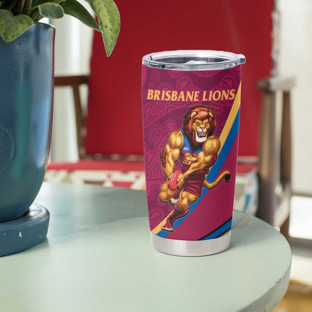 Personalised AFL Brisbane Lions Tumbler Cup 2024 We Are The Champions - Trophy Style
