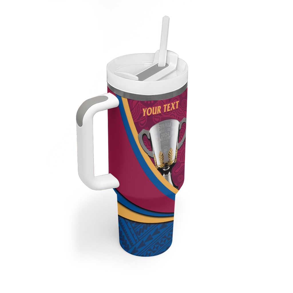 Personalised AFL Brisbane Lions Tumbler With Handle 2024 We Are The Champions - Trophy Style