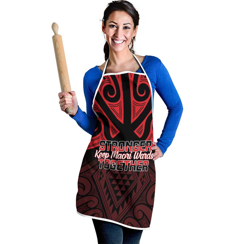 Keep Maori Wards New Zealand Apron Stronger Together Aotearoa Taniko - Aussie Hoodie