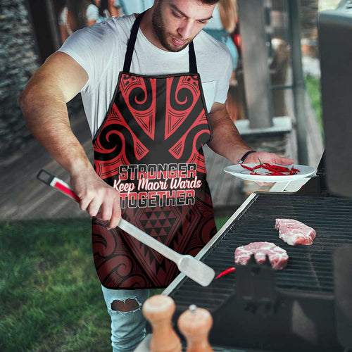 Keep Maori Wards New Zealand Apron Stronger Together Aotearoa Taniko - Aussie Hoodie