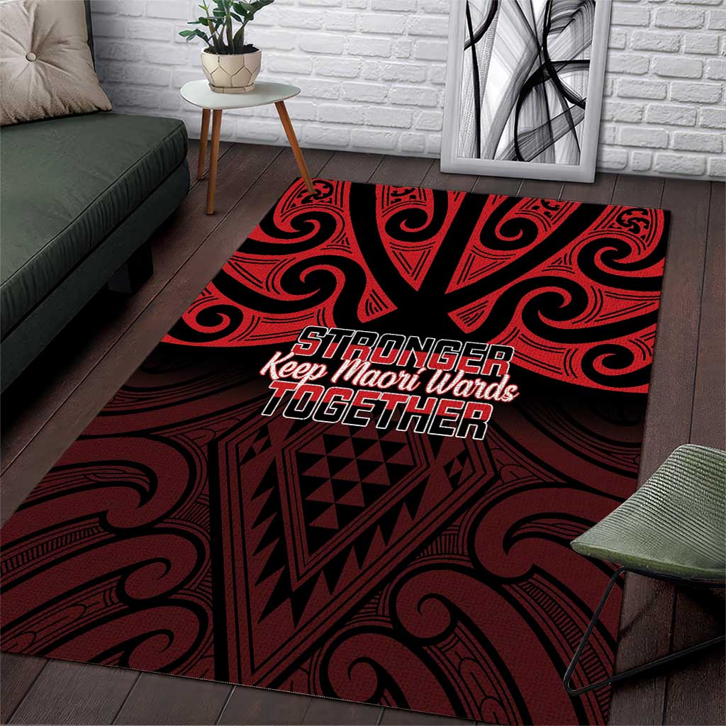 Keep Maori Wards New Zealand Area Rug Stronger Together Aotearoa Taniko - Aussie Hoodie
