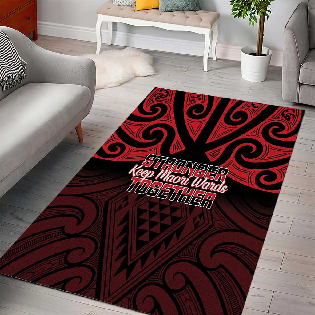 Keep Maori Wards New Zealand Area Rug Stronger Together Aotearoa Taniko - Aussie Hoodie