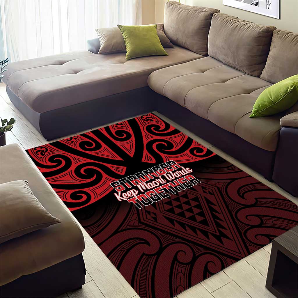 Keep Maori Wards New Zealand Area Rug Stronger Together Aotearoa Taniko - Aussie Hoodie