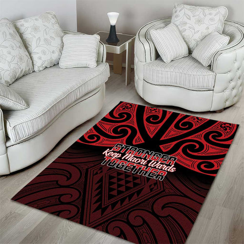 Keep Maori Wards New Zealand Area Rug Stronger Together Aotearoa Taniko - Aussie Hoodie
