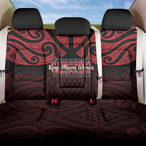 Keep Maori Wards New Zealand Back Car Seat Cover Stronger Together Aotearoa Taniko - Aussie Hoodie