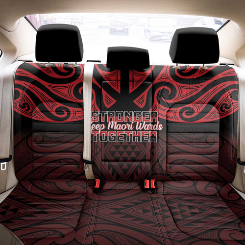 Keep Maori Wards New Zealand Back Car Seat Cover Stronger Together Aotearoa Taniko - Aussie Hoodie