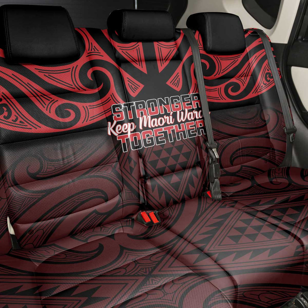 Keep Maori Wards New Zealand Back Car Seat Cover Stronger Together Aotearoa Taniko - Aussie Hoodie