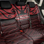 Keep Maori Wards New Zealand Back Car Seat Cover Stronger Together Aotearoa Taniko - Aussie Hoodie