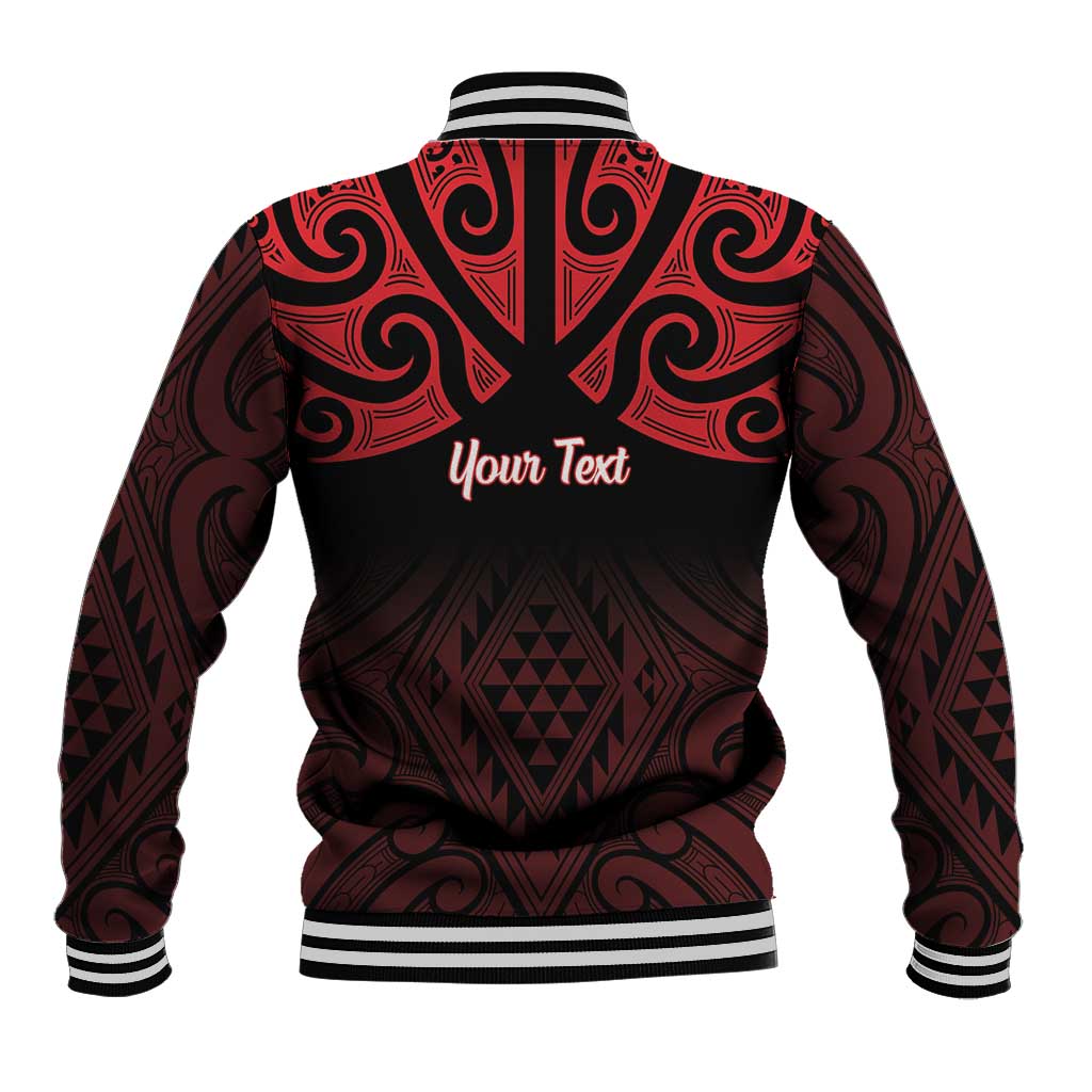 Personalised Keep Maori Wards New Zealand Baseball Jacket Stronger Together Aotearoa Taniko - Aussie Hoodie