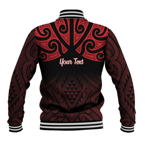 Personalised Keep Maori Wards New Zealand Baseball Jacket Stronger Together Aotearoa Taniko - Aussie Hoodie