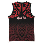Personalised Keep Maori Wards New Zealand Basketball Jersey Stronger Together Aotearoa Taniko - Aussie Hoodie