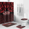 Keep Maori Wards New Zealand Bathroom Set Stronger Together Aotearoa Taniko - Aussie Hoodie