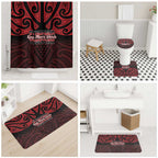 Keep Maori Wards New Zealand Bathroom Set Stronger Together Aotearoa Taniko - Aussie Hoodie