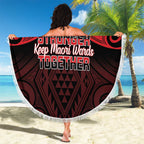 Keep Maori Wards New Zealand Beach Blanket Stronger Together Aotearoa Taniko - Aussie Hoodie
