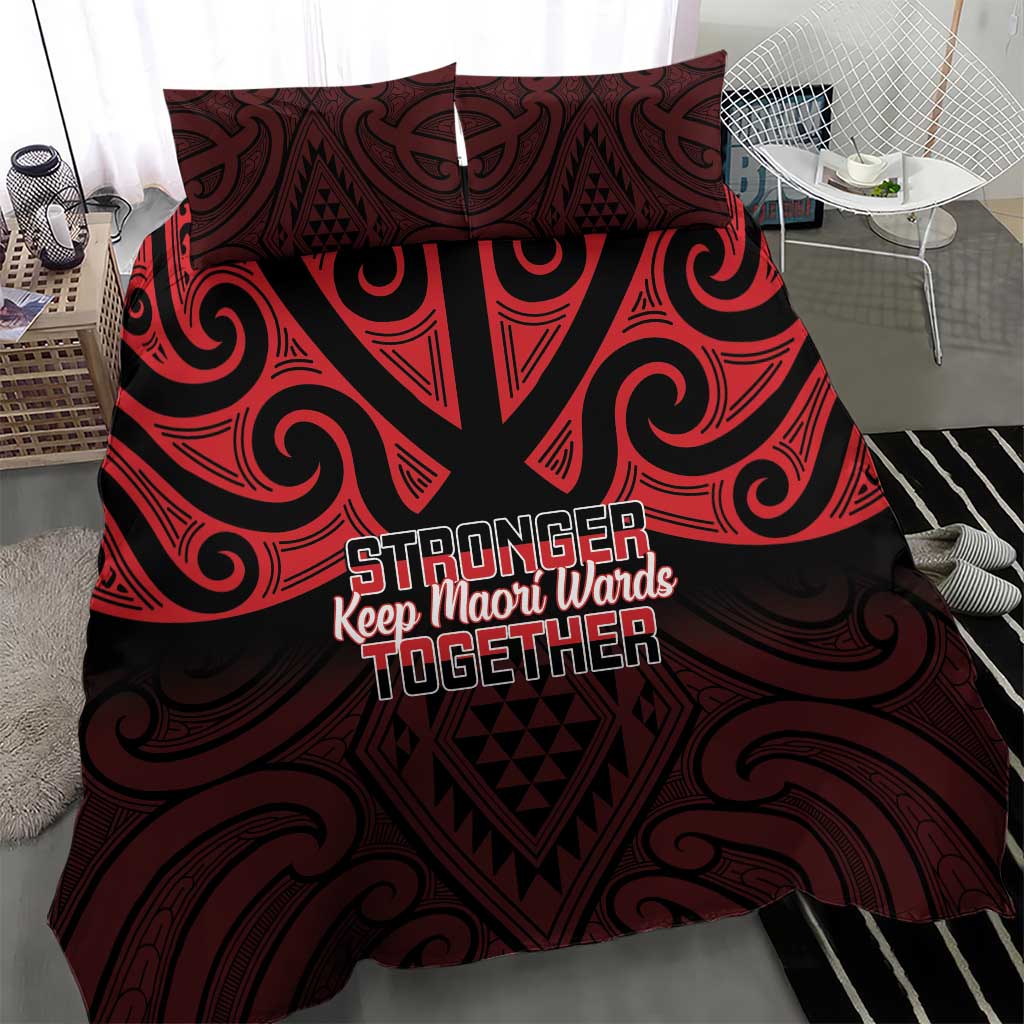 Keep Maori Wards New Zealand Bedding Set Stronger Together Aotearoa Taniko - Aussie Hoodie
