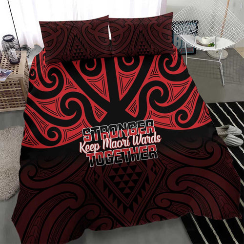 Keep Maori Wards New Zealand Bedding Set Stronger Together Aotearoa Taniko - Aussie Hoodie