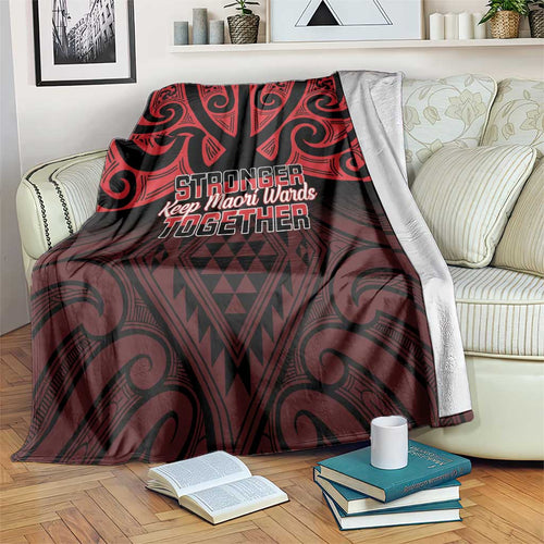 Keep Maori Wards New Zealand Blanket Stronger Together Aotearoa Taniko - Aussie Hoodie