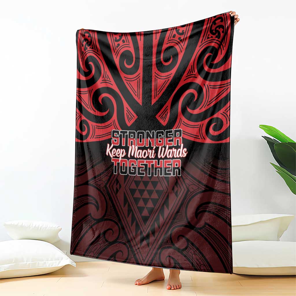 Keep Maori Wards New Zealand Blanket Stronger Together Aotearoa Taniko - Aussie Hoodie