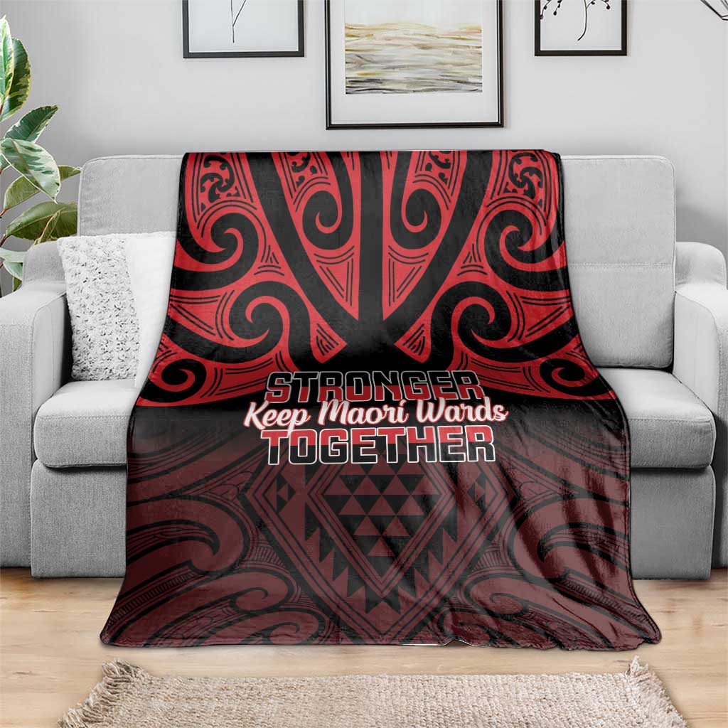Keep Maori Wards New Zealand Blanket Stronger Together Aotearoa Taniko - Aussie Hoodie