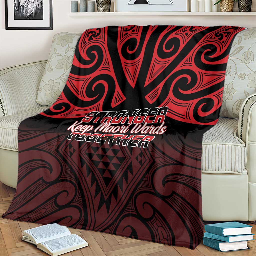 Keep Maori Wards New Zealand Blanket Stronger Together Aotearoa Taniko - Aussie Hoodie