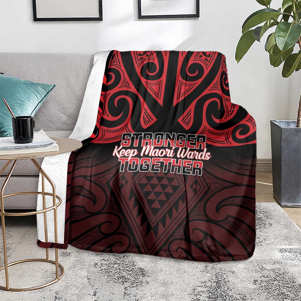 Keep Maori Wards New Zealand Blanket Stronger Together Aotearoa Taniko - Aussie Hoodie