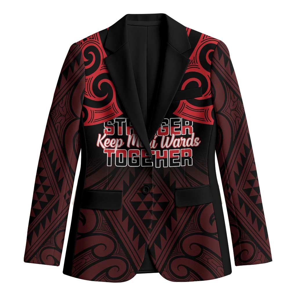 Personalised Keep Maori Wards New Zealand Blazer Stronger Together Aotearoa Taniko - Aussie Hoodie