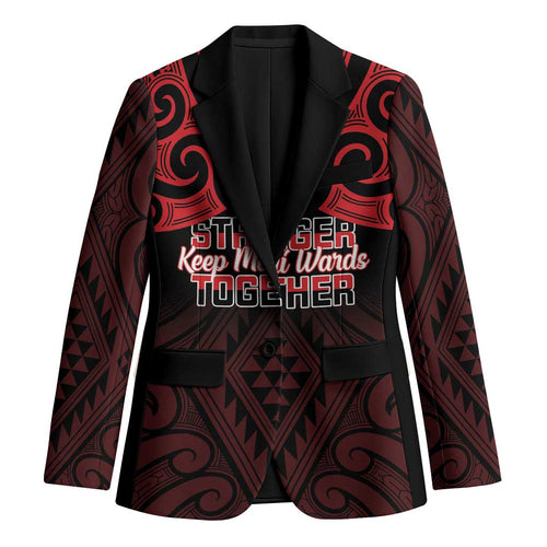 Personalised Keep Maori Wards New Zealand Blazer Stronger Together Aotearoa Taniko - Aussie Hoodie