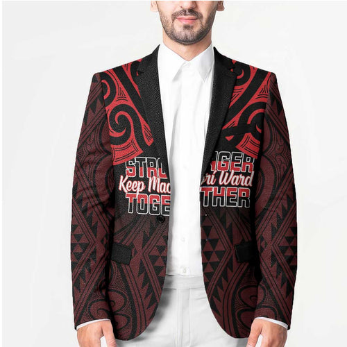 Personalised Keep Maori Wards New Zealand Blazer Stronger Together Aotearoa Taniko - Aussie Hoodie