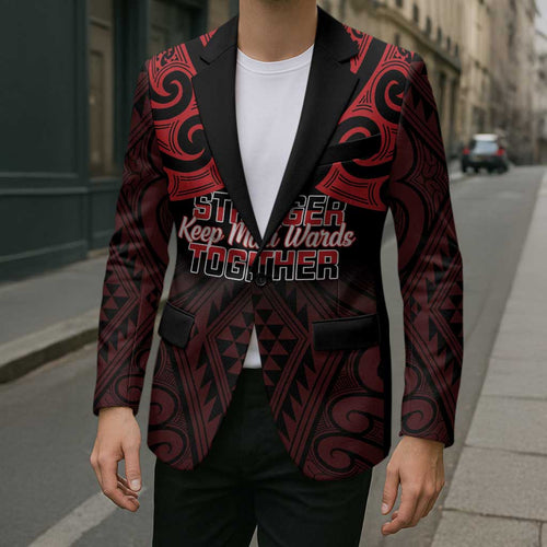 Personalised Keep Maori Wards New Zealand Blazer Stronger Together Aotearoa Taniko - Aussie Hoodie