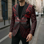 Personalised Keep Maori Wards New Zealand Blazer Stronger Together Aotearoa Taniko - Aussie Hoodie
