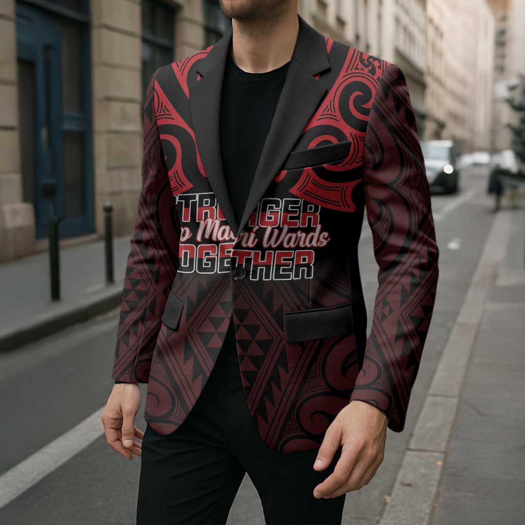 Personalised Keep Maori Wards New Zealand Blazer Stronger Together Aotearoa Taniko - Aussie Hoodie