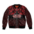 Personalised Keep Maori Wards New Zealand Bomber Jacket Stronger Together Aotearoa Taniko - Aussie Hoodie