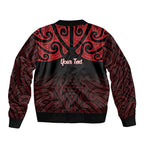 Personalised Keep Maori Wards New Zealand Bomber Jacket Stronger Together Aotearoa Taniko - Aussie Hoodie