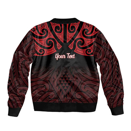 Personalised Keep Maori Wards New Zealand Bomber Jacket Stronger Together Aotearoa Taniko - Aussie Hoodie