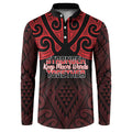 Personalised Keep Maori Wards New Zealand Button Sweatshirt Stronger Together Aotearoa Taniko - Aussie Hoodie