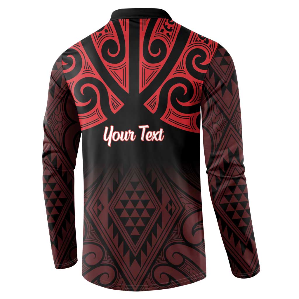 Personalised Keep Maori Wards New Zealand Button Sweatshirt Stronger Together Aotearoa Taniko - Aussie Hoodie