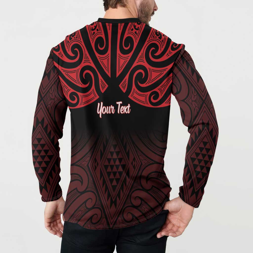 Personalised Keep Maori Wards New Zealand Button Sweatshirt Stronger Together Aotearoa Taniko - Aussie Hoodie