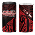Personalised Keep Maori Wards New Zealand 4 in 1 Can Cooler Tumbler Stronger Together Aotearoa Taniko - Aussie Hoodie