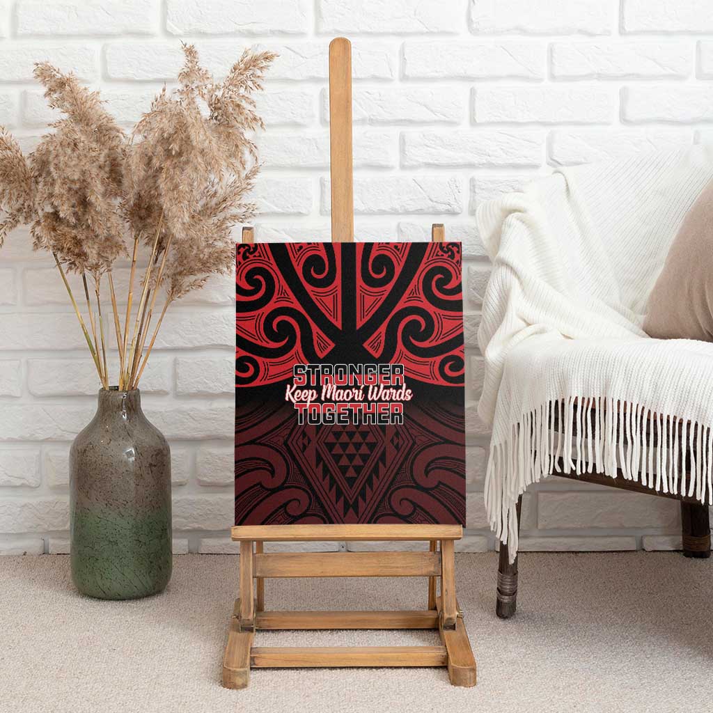 Keep Maori Wards New Zealand Canvas Wall Art Stronger Together Aotearoa Taniko - Aussie Hoodie
