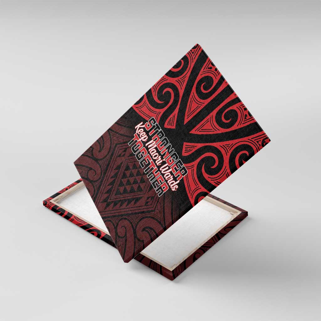 Keep Maori Wards New Zealand Canvas Wall Art Stronger Together Aotearoa Taniko - Aussie Hoodie