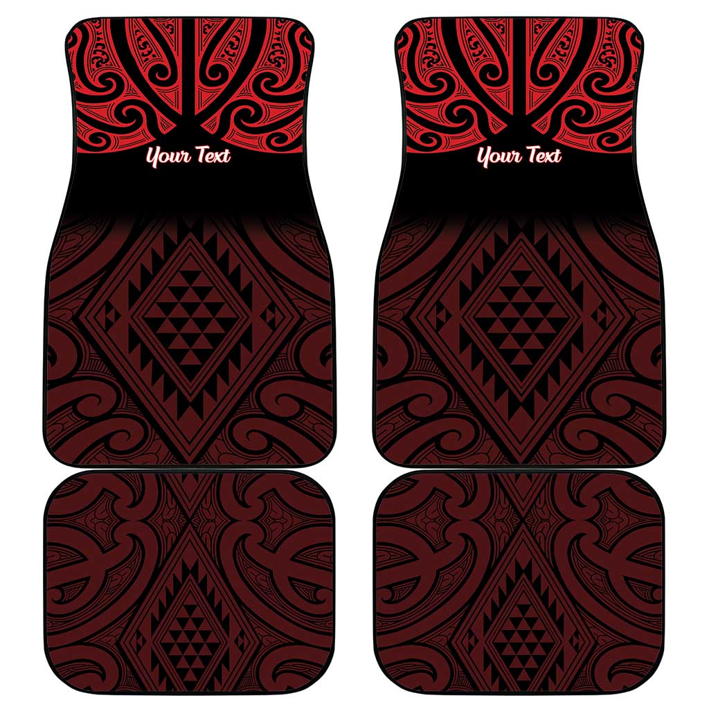 Personalised Keep Maori Wards New Zealand Car Mats Stronger Together Aotearoa Taniko - Aussie Hoodie
